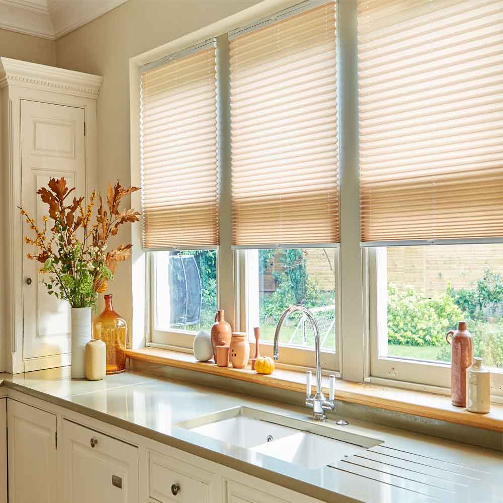 Pleated blinds in Stockton