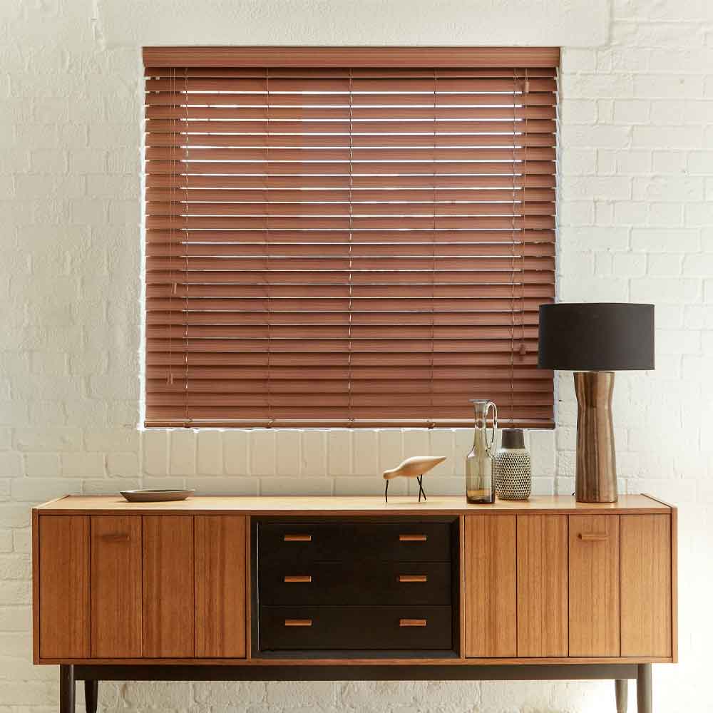Wooden blinds in Stockton